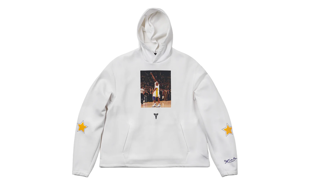 Kobe Bryant 81 Fleece Hoodie "White / Black" IO9561 100