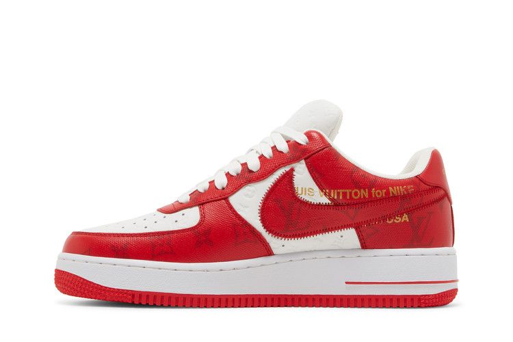 Louis Vuitton x Nike Air Force 1 Low 'White Comet Red'