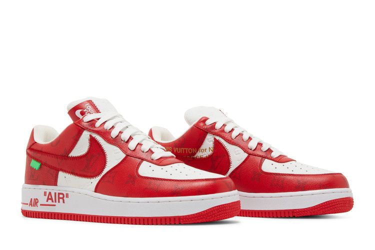 Louis Vuitton x Nike Air Force 1 Low 'White Comet Red'