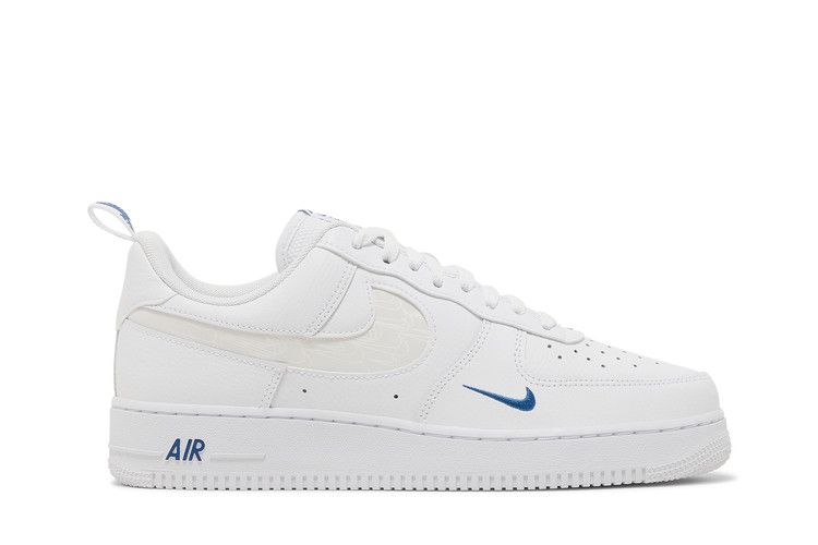 Nike Air Force 1 '07 LV8 'Reflective Swoosh - White Dark Marina Blue'