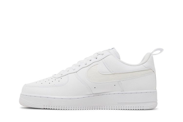 Nike Air Force 1 '07 LV8 'Reflective Swoosh - White Dark Marina Blue'