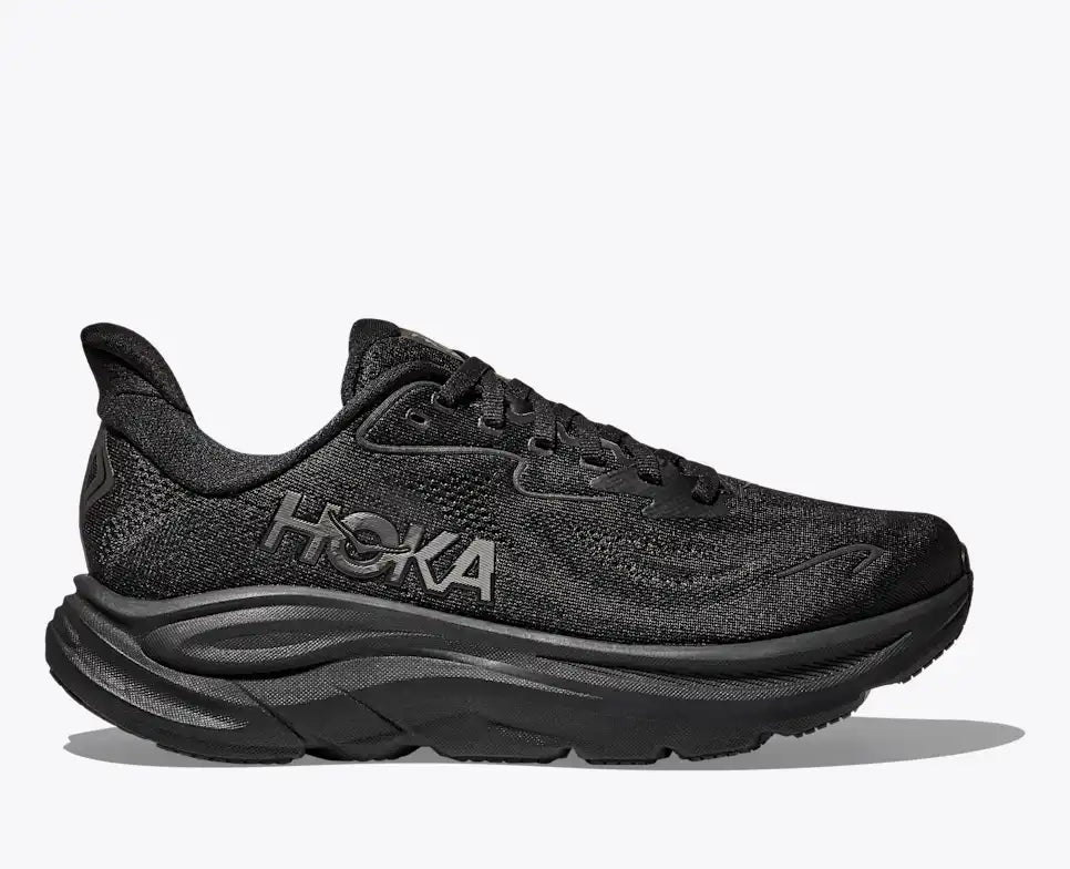 HOKA Women's Clifton 10 - BLACK / BLACK (Extra Wide)