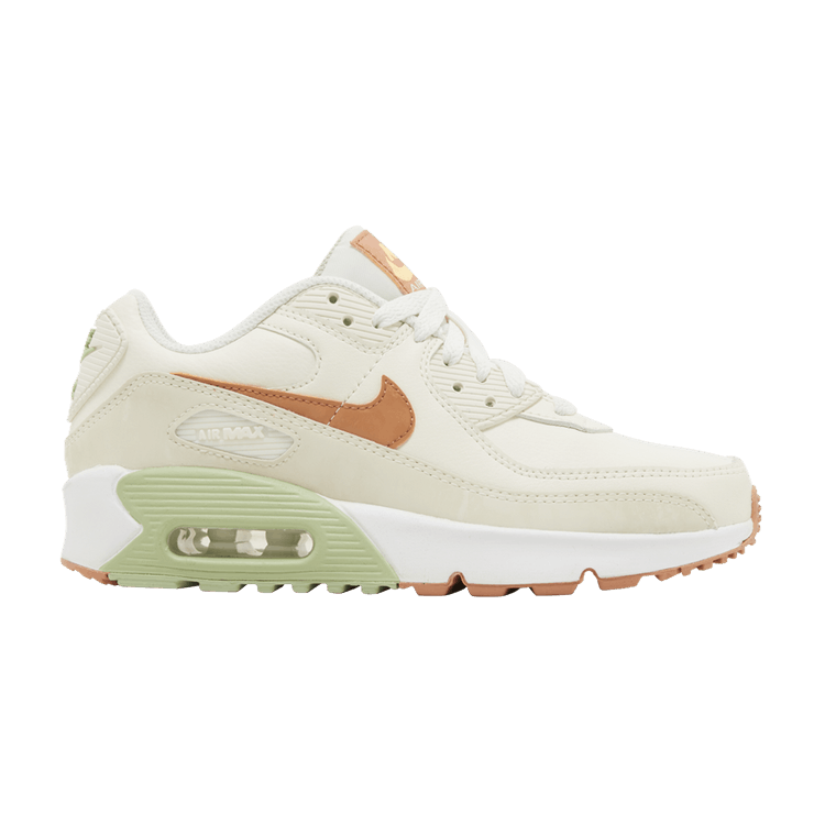 Nike Air Max 90 Leather GS 'Pale Ivory Honeydew'