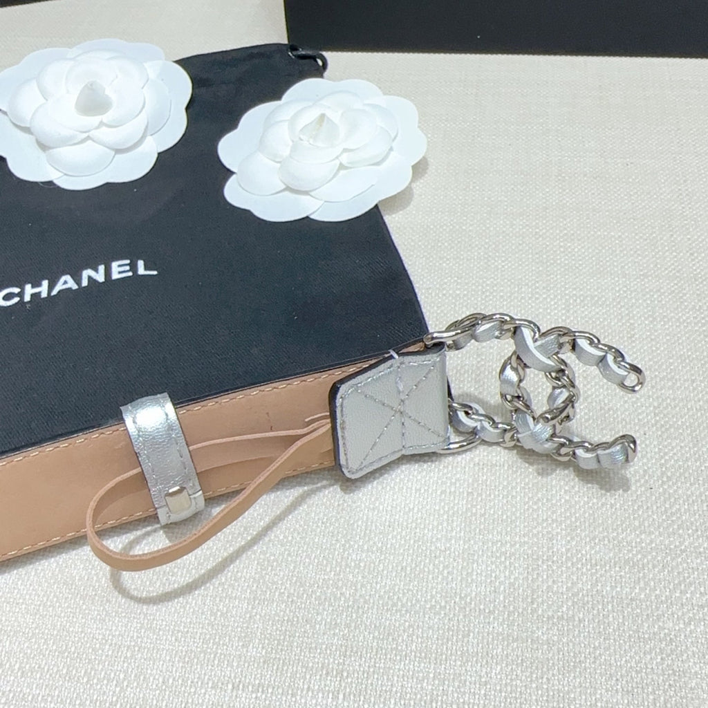 CC Women's Belt 3.0CM Sliver Lambskin Sliver Buckle 190581