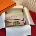 HM Chaine d'Ancre Belt 18MM Pink Epsom Calfskin GHW 212444