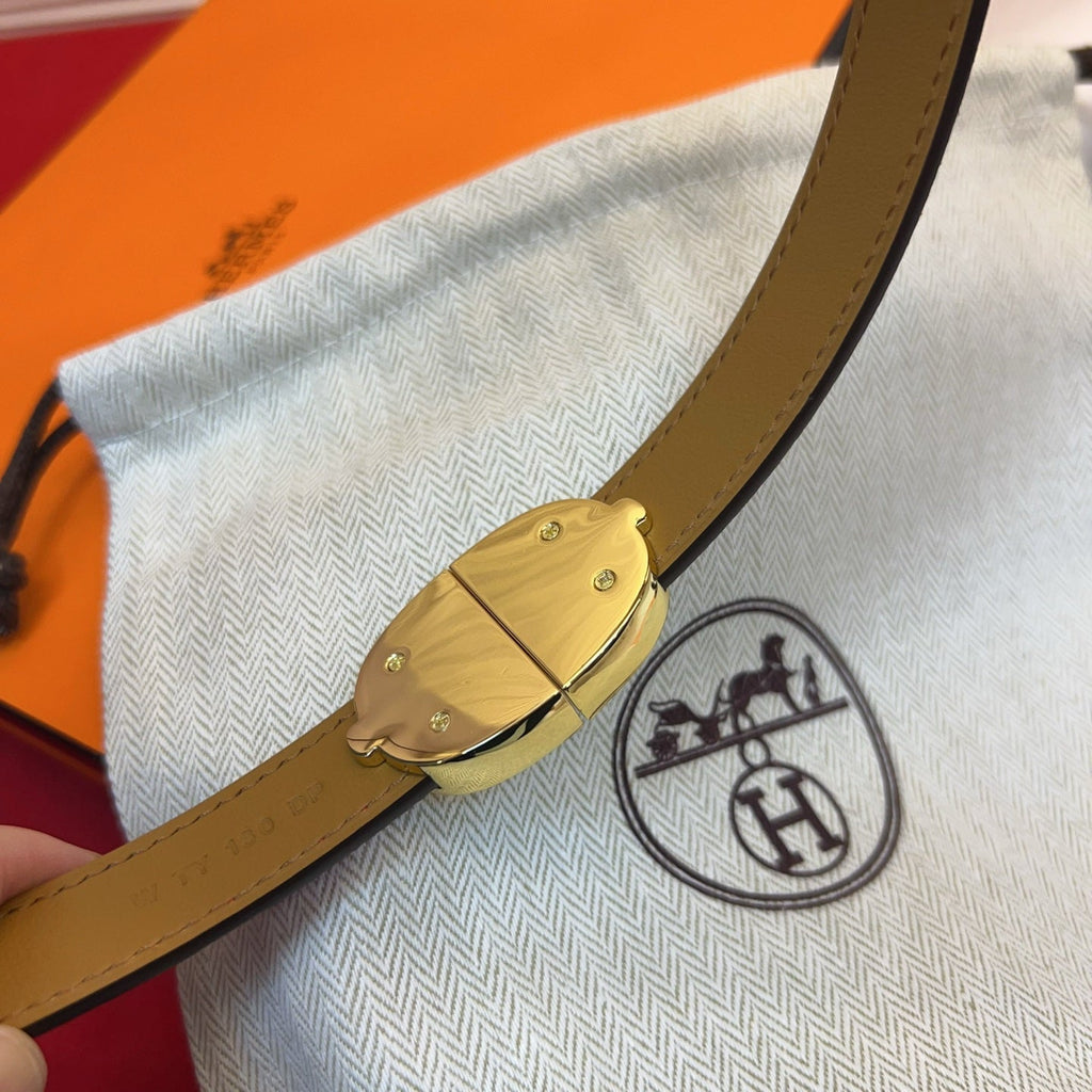 HM Chaine d'Ancre Belt 18MM Pink Epsom Calfskin GHW 212444
