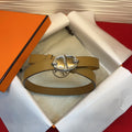 HM Chaine d'Ancre Belt 18MM Brown Epsom Calfskin SHW 212448