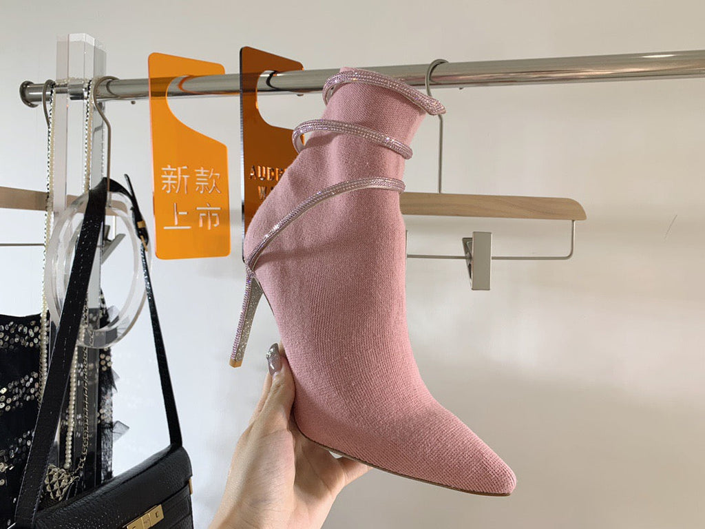 SE661  Size 4-11   Heels:9.5cm Lining: Sheep skin Sole: Italian leather