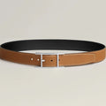 HM Quentin Reversible 32mm Belt Black Brown Leather 187793