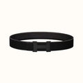 HM CONSTANCE BELT BUCKLE & REVERSIBLE  BLACK LEATHER STRAP 38MM