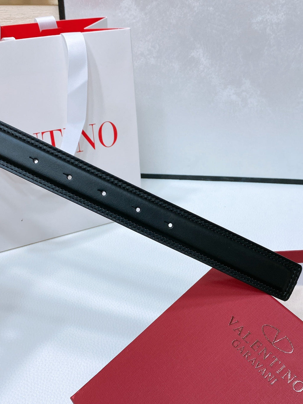 The Bold Edition Belt 30mm Black Brown Calfskin Gold Buckle