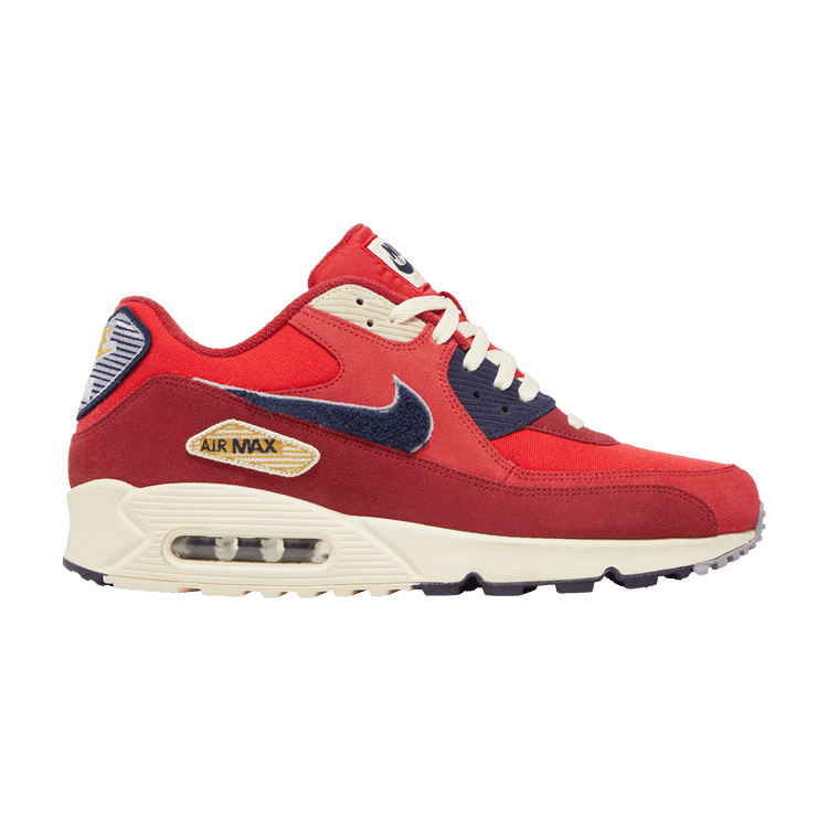 Nike Air Max 90 'Varsity Pack' — University Red/Blackened Blue-Red Crush-Provence Purple