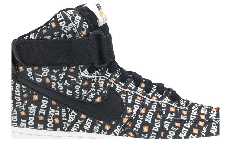 Nike Wmns Air Force 1 High 'Just Do It' — Black/Black-White