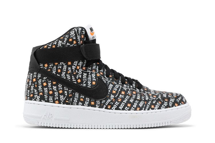 Nike Air Force 1 High '07 LV8 'Just Do It' — Black/White-Total Orange