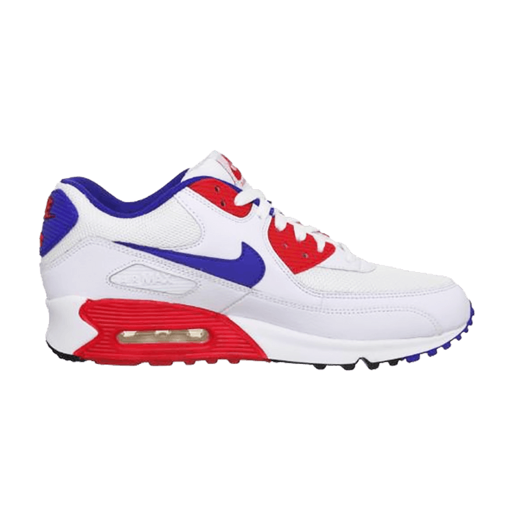 Nike Air Max 90 Essential — White/Hyper Blue-Hypr Rd-White