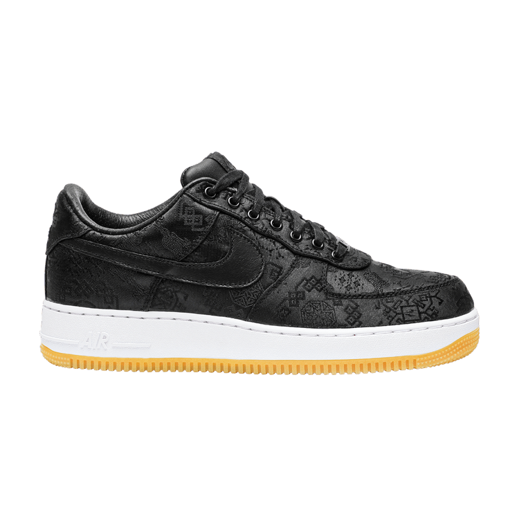 Fragment Design x CLOT x Nike Air Force 1 'Black Silk'