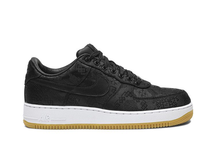 Fragment Design x CLOT x Nike Air Force 1 'Black Silk'