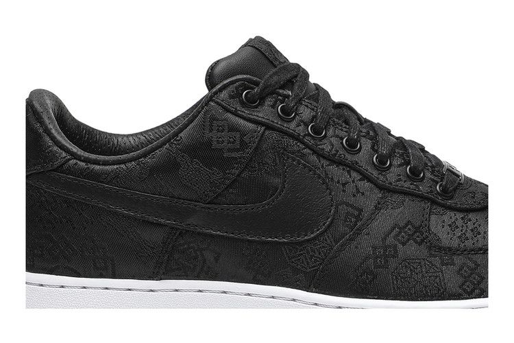 Fragment Design x CLOT x Nike Air Force 1 'Black Silk'