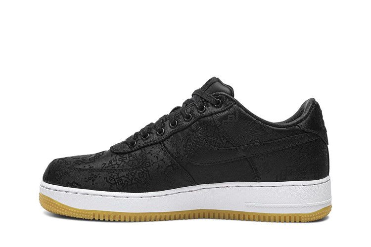 Fragment Design x CLOT x Nike Air Force 1 'Black Silk'