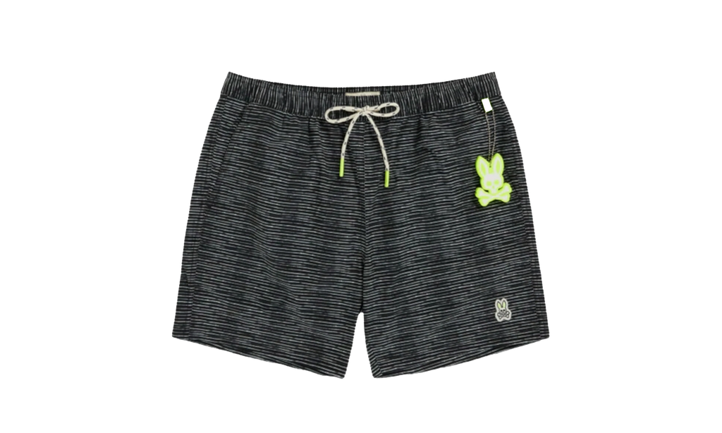 Lukas Hand Drawn Men's Swim Trunks "Black" B6W130S1PO BLK