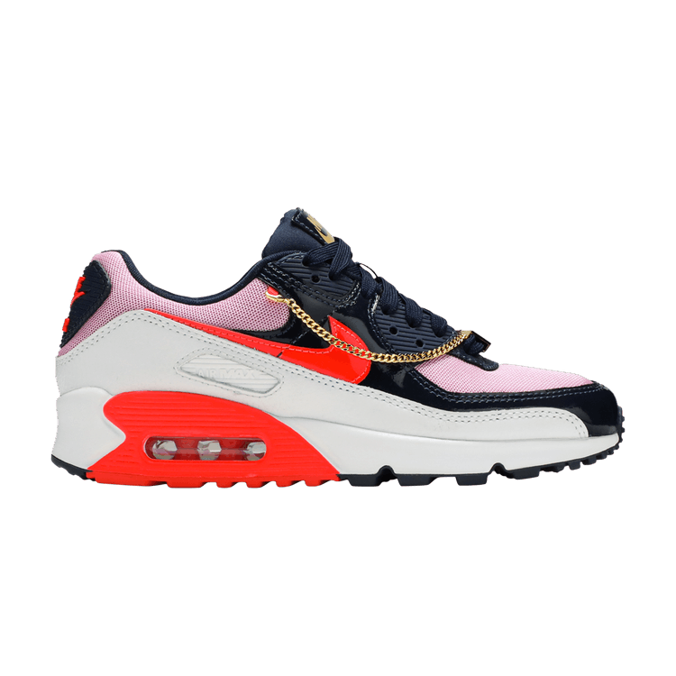 Nike Wmns Air Max 90 'Cuban Link - Navy Pink'