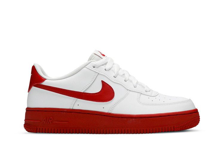 Nike Air Force 1 GS 'White Red Sole'