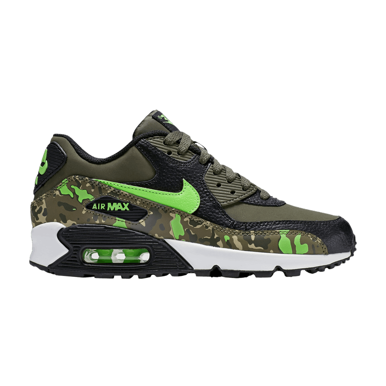 Nike Air Max 90 Premium Leather GS 'Green Strike Camo'