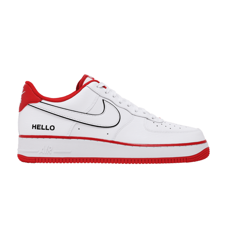 Urbanstar x Nike Air Force 1 '07 LX 'HELLO Pack - White University Red'
