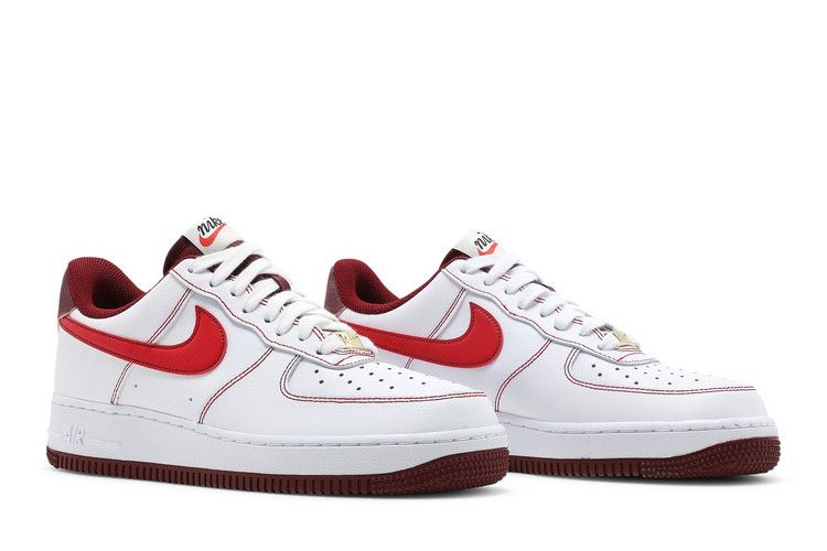 Nike Air Force 1 '07 'White University Red'