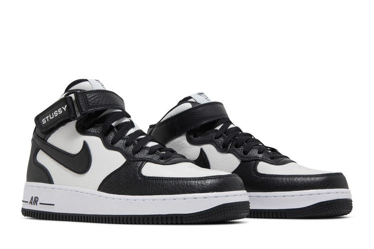 Stussy x Nike Air Force 1 Mid 'Black White'
