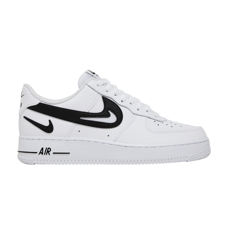 Nike Air Force 1 '07 'Cut Out Swoosh - White Black'