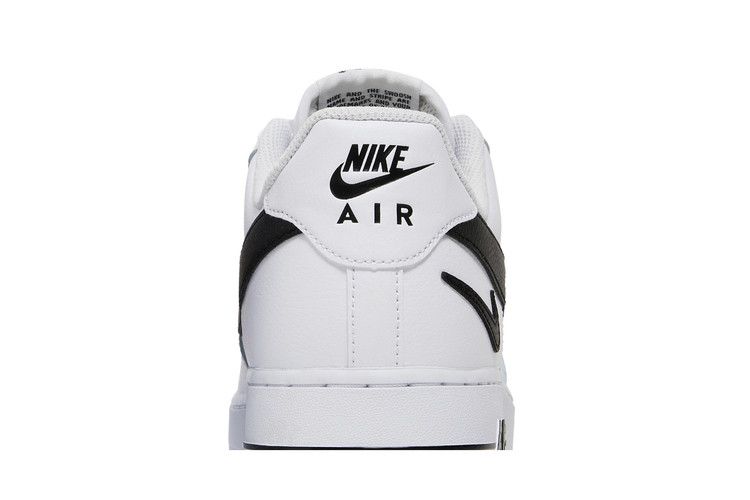 Nike Air Force 1 '07 'Cut Out Swoosh - White Black'
