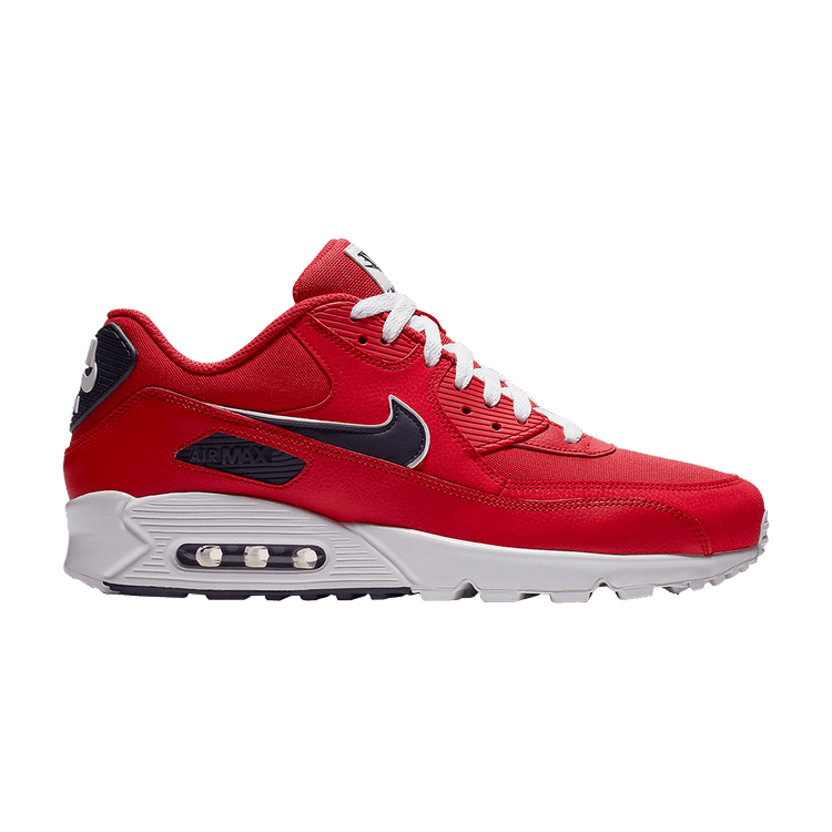 Nike Air Max 90 Essential 'University Red' — University Red/White-Blackened Blue