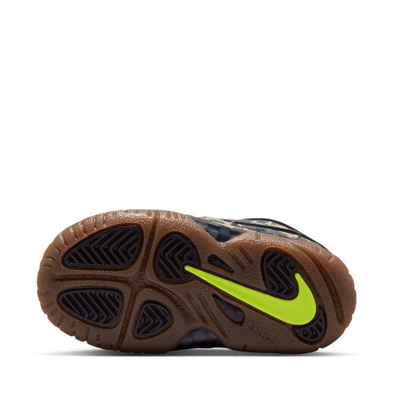 Nike Little Posite Pro Premium 'Green Camo' (TD) - Black/Black