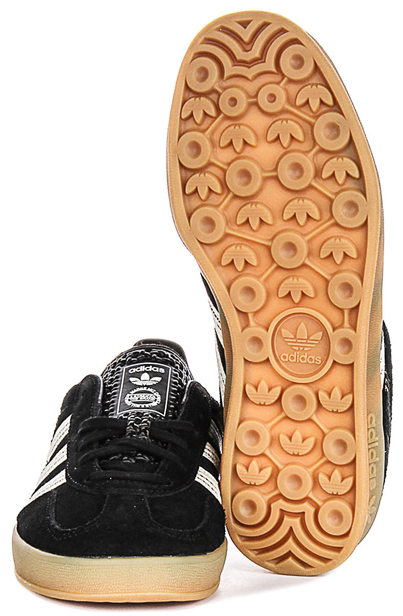 Adidas Gazelle Indoor In Black White For Women