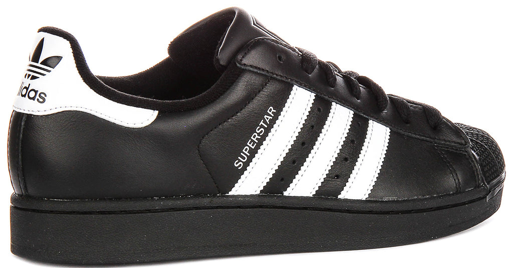 Adidas Superstar II In Black White
