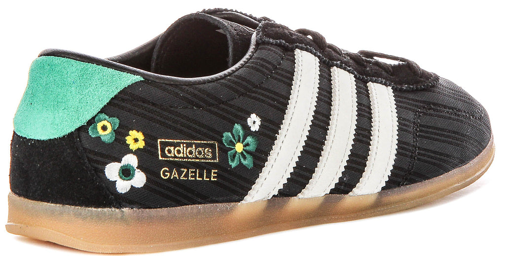 Adidas Gazelle Lo Pro X Liberty Print In Black White For Women