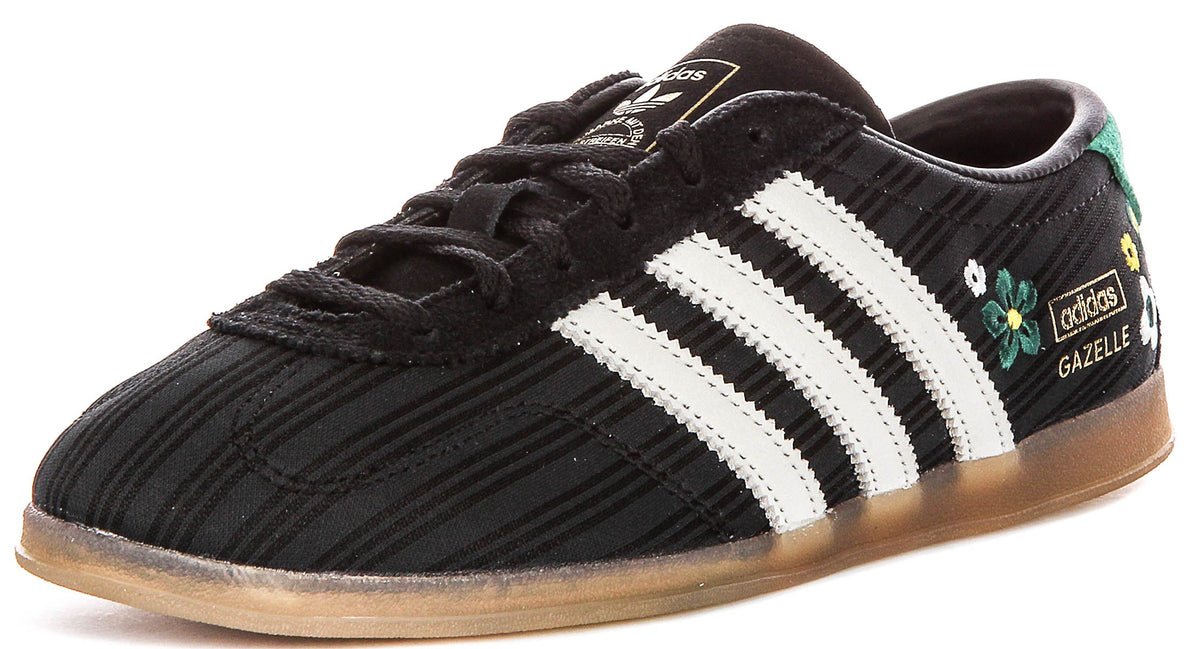 Adidas Gazelle Lo Pro X Liberty Print In Black White For Women