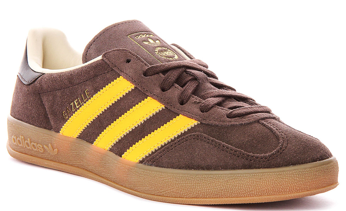 Adidas Gazelle Indoor In Brown Orange For Men