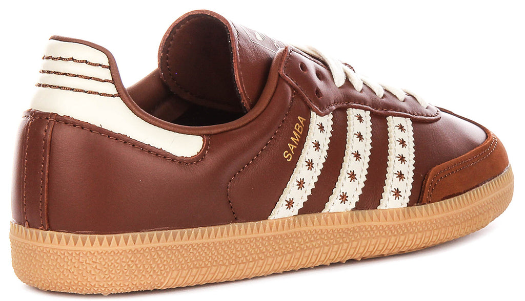 Adidas Samba OG In Brown White For Women