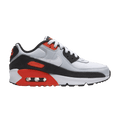 Nike Air Max 90 Leather GS 'Football Grey Bright Crimson'