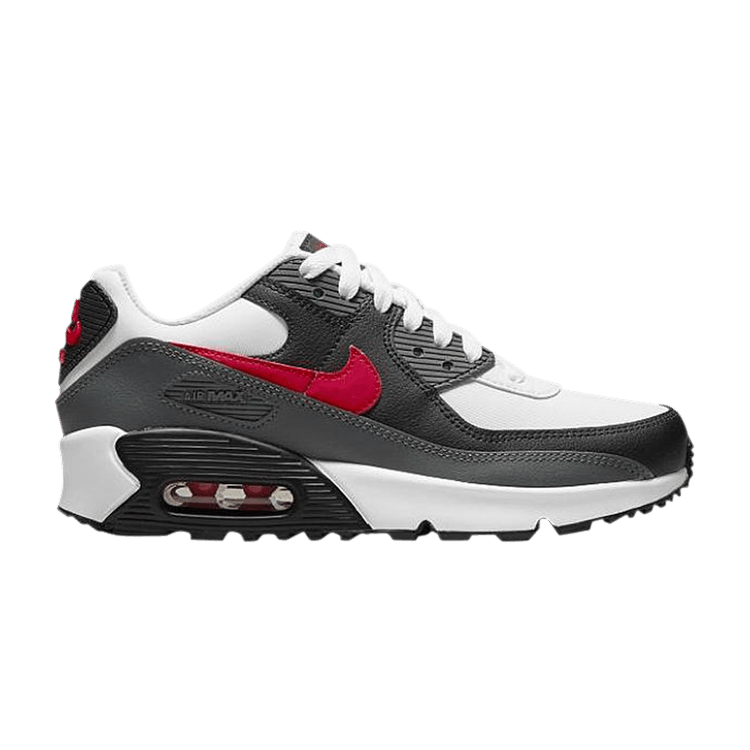 Nike Air Max 90 Leather GS 'Iron Grey University Red'