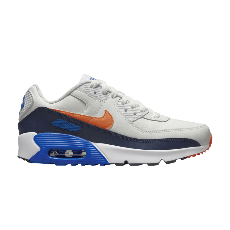 Nike Air Max 90 Leather GS 'White Navy Orange'