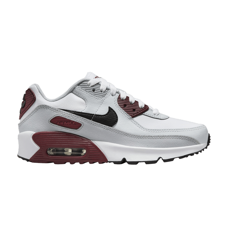 Nike Air Max 90 Leather GS 'Platinum Dark Team Red'