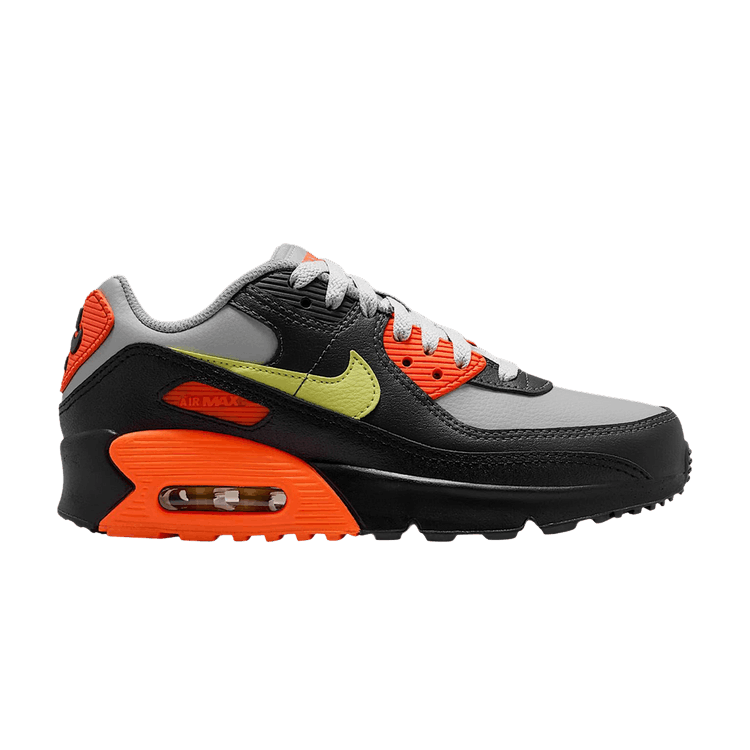 Nike Air Max 90 LTR GS 'Light Smoke Grey/Hyper Crimson/Black/Limelight'