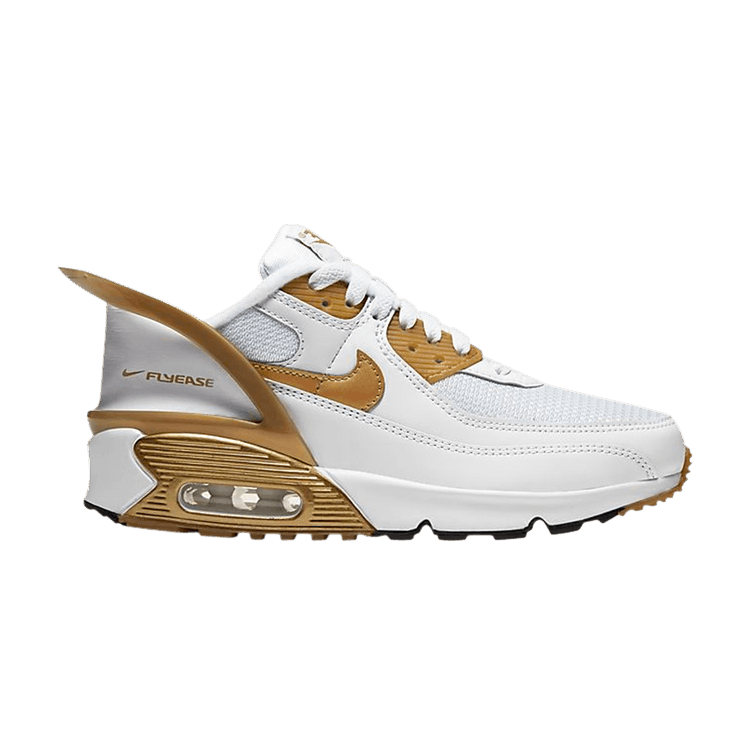 Nike Air Max 90 FlyEase GS 'Metallic Gold'