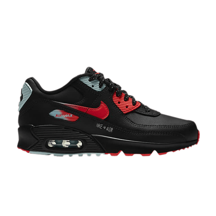 Nike Air Max 90 Leather GS 'Black Crimson Glacier Ice'