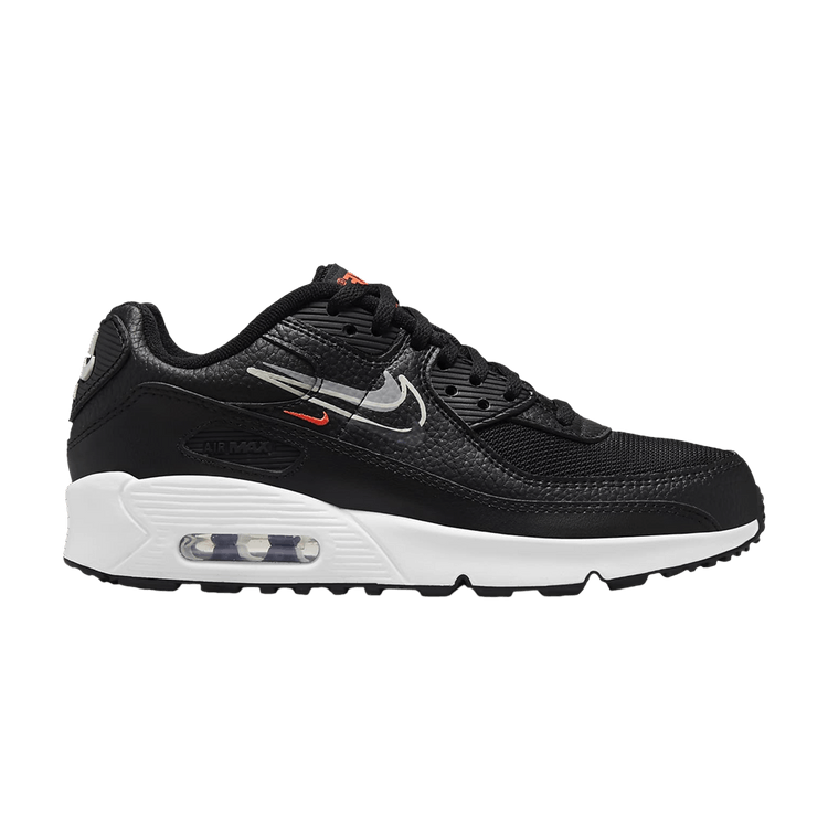Nike Air Max 90 GS 'Black Bright Crimson'