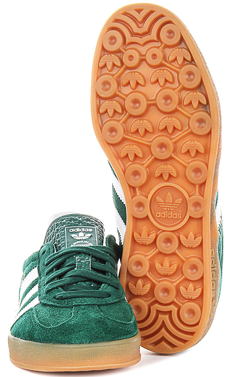 Adidas Gazelle Indoor In Green For Youth