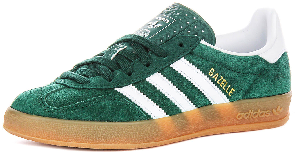 Adidas Gazelle Indoor In Green For Youth